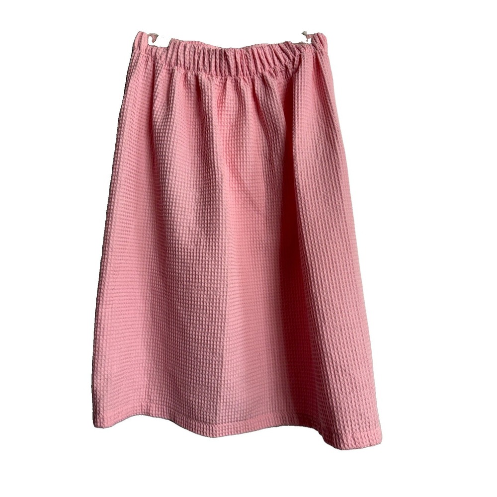 Chakir Turkish Linens Waffle Spa Body Wrap Towel Pink L One Size